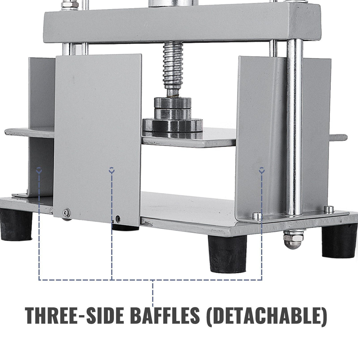 Manual Paper Press Machine 12X8.6 inch for A4 Sized Papers Flatting Machine 10cm Thickness Steel Frame Manual Flat Paper Press Machine Papermaking Book Press