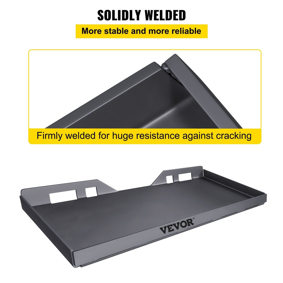 Skid Steer Mount Plate Thick Skid Steer Attachment Plate Steel Quick Attachment Loader Plate with 3 Additional Welding Rods Easy to Weld or Bolt to Different Accessories (5/16")