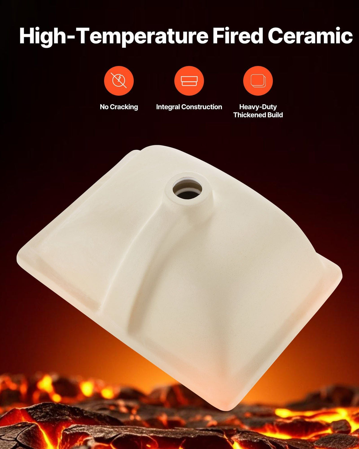 Undermount Bathroom Sink, 18.11 x 12.99 Inch Rectangular White Ceramic Vessel Sink with Overflow Hole, Under Counter Drop in Modern Lavatory Vanity Bath Wash Bowl Basin, Rectangle Small Space