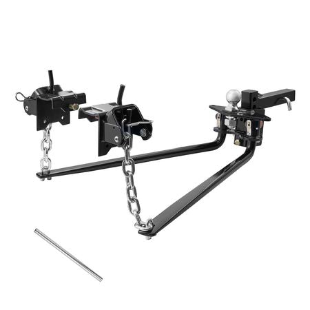 Weight Distribution Hitch, 10000 lbs Max Towing & 1000 lbs Max Tongue, Weight Distributing Hitches Kit Includes 2 in Shank and 2-5/16 in Ball, Load Leveling Hitch for Trailers, Black