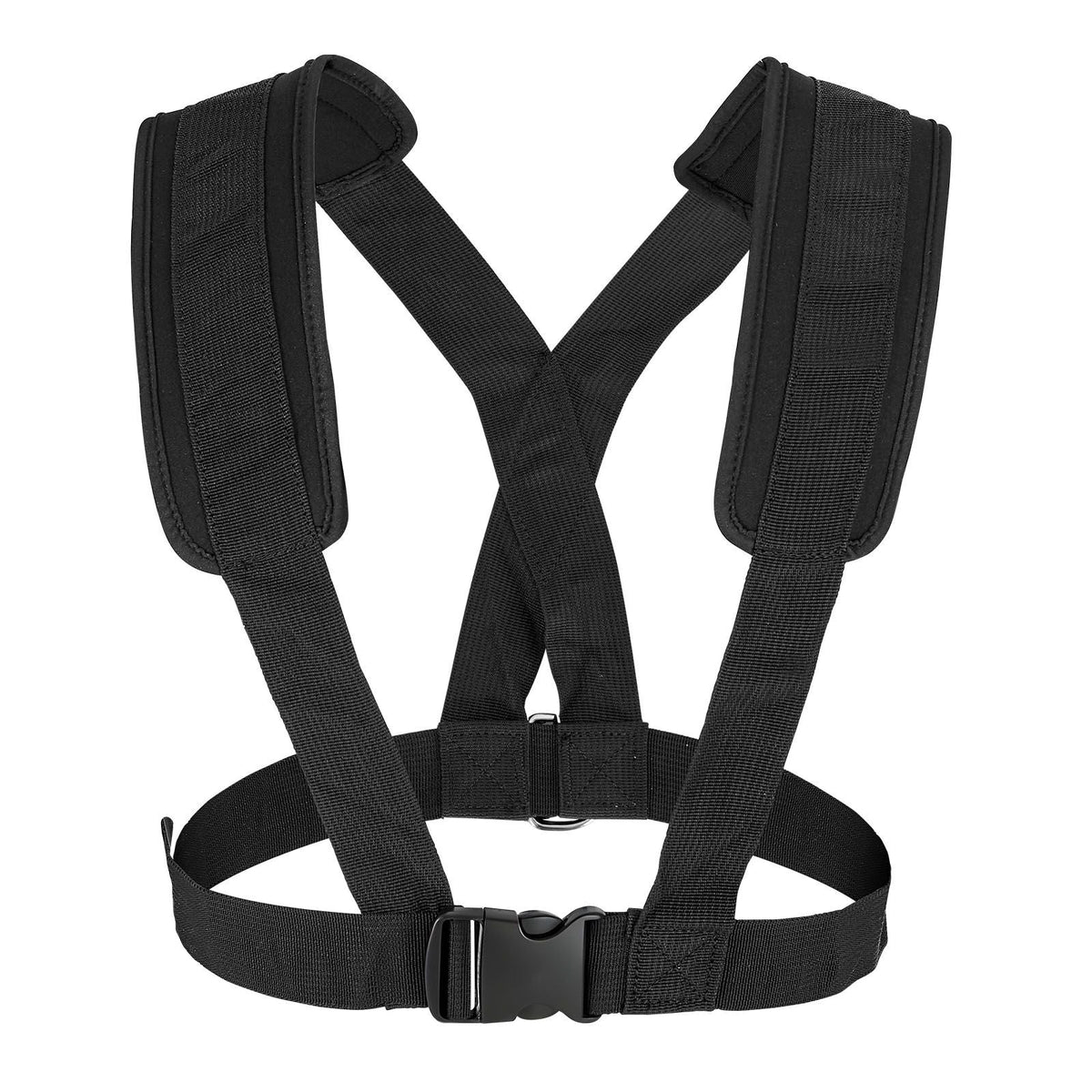Weight Sled, Steel Power Sled, Fitness Strength Training Sleds for Athletic Exercise Speed Improvement, Workout Fitness Equipment with Harness, Compatible with 1/2 in Weight Plates, Black