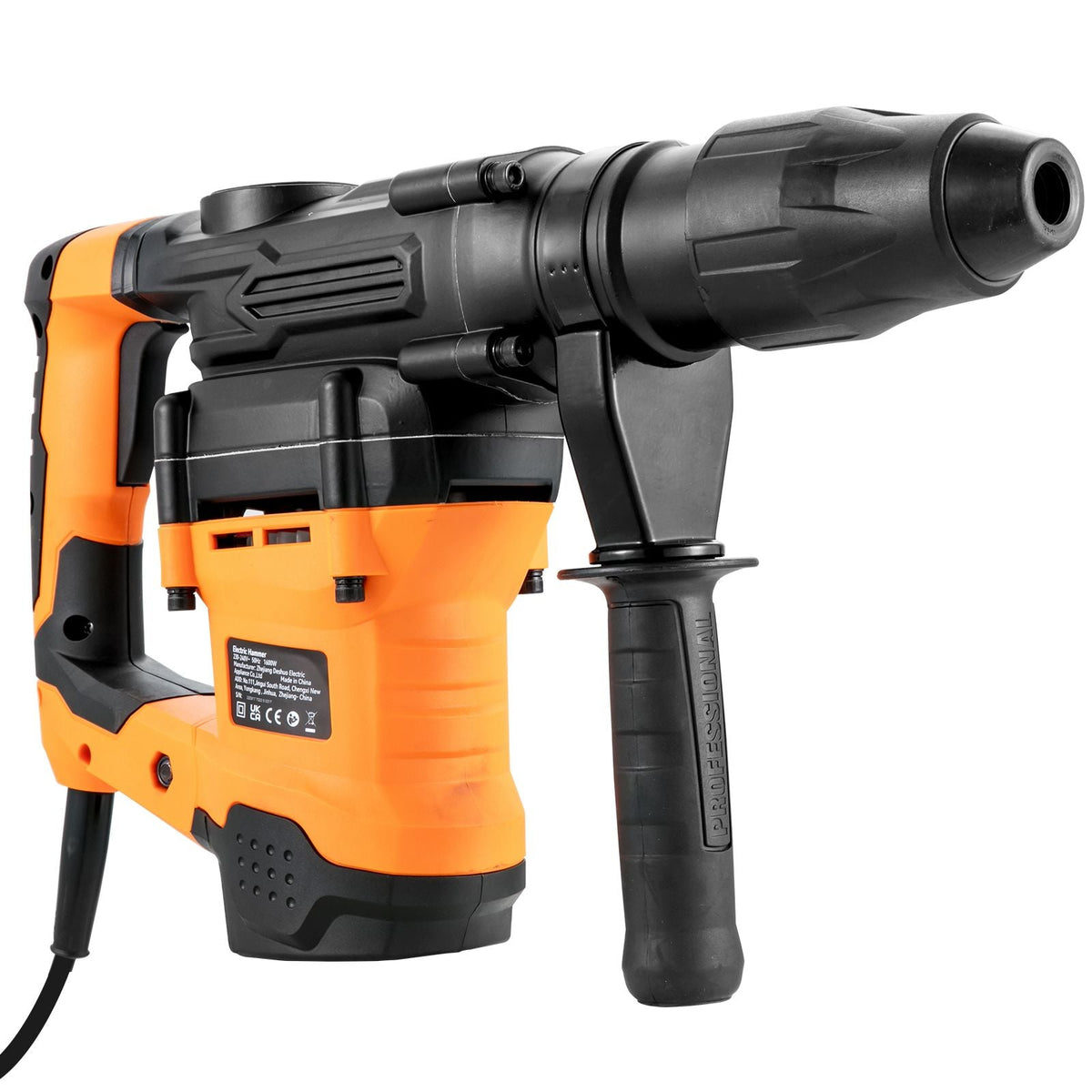 1-9/16 Inch SDS-Max Rotary Hammer Drill, 13Amp Corded Drills, Heavy Duty Chipping Hammers with Vibration Control & Safety Clutch, Electric Demolition Hammers Variable Speed, Power Tool For Concr