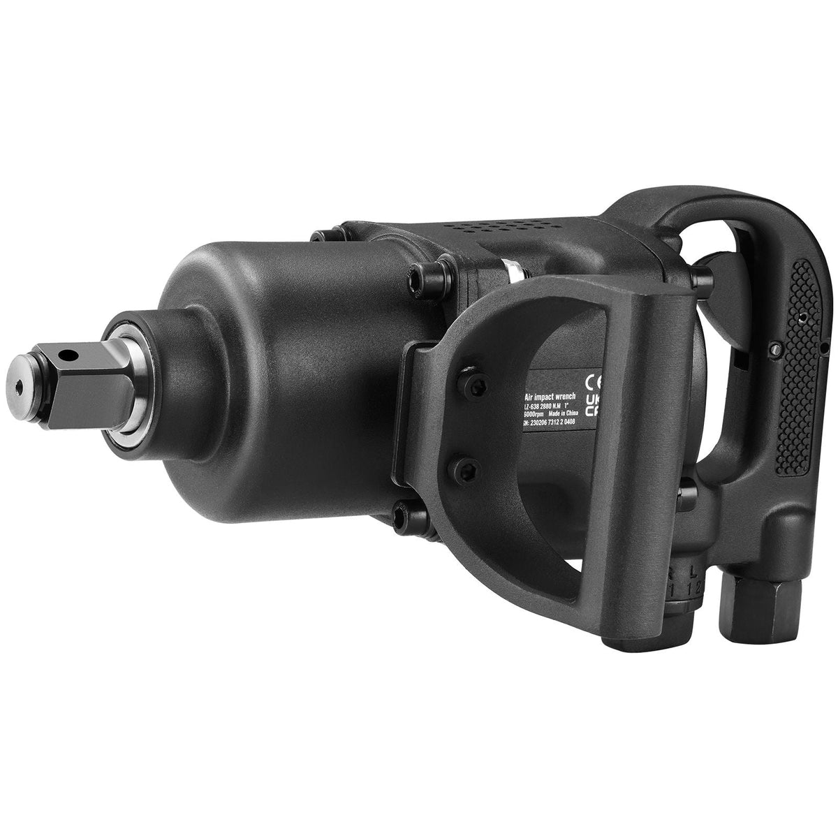 1 Inch Air Impact Wrench, Up to 2730 ft-lbs Reverse Torque Output 1" Pneumatic Impact Gun Lightweight w/ 2 Handles for Heavy Duty Repairs and Maintenance