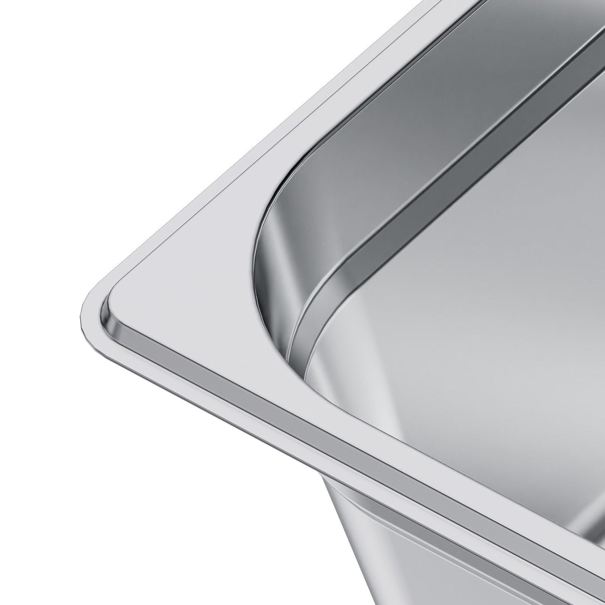 1 Pack Stainless Steam Hotel Pan, Full Size Table Steam Pan, 6 Inch Deep Anti Jam Restaurant Supplies Reusable Rustproof Catering Storage for Home, Party, Restaurant, Hotel, Buffet