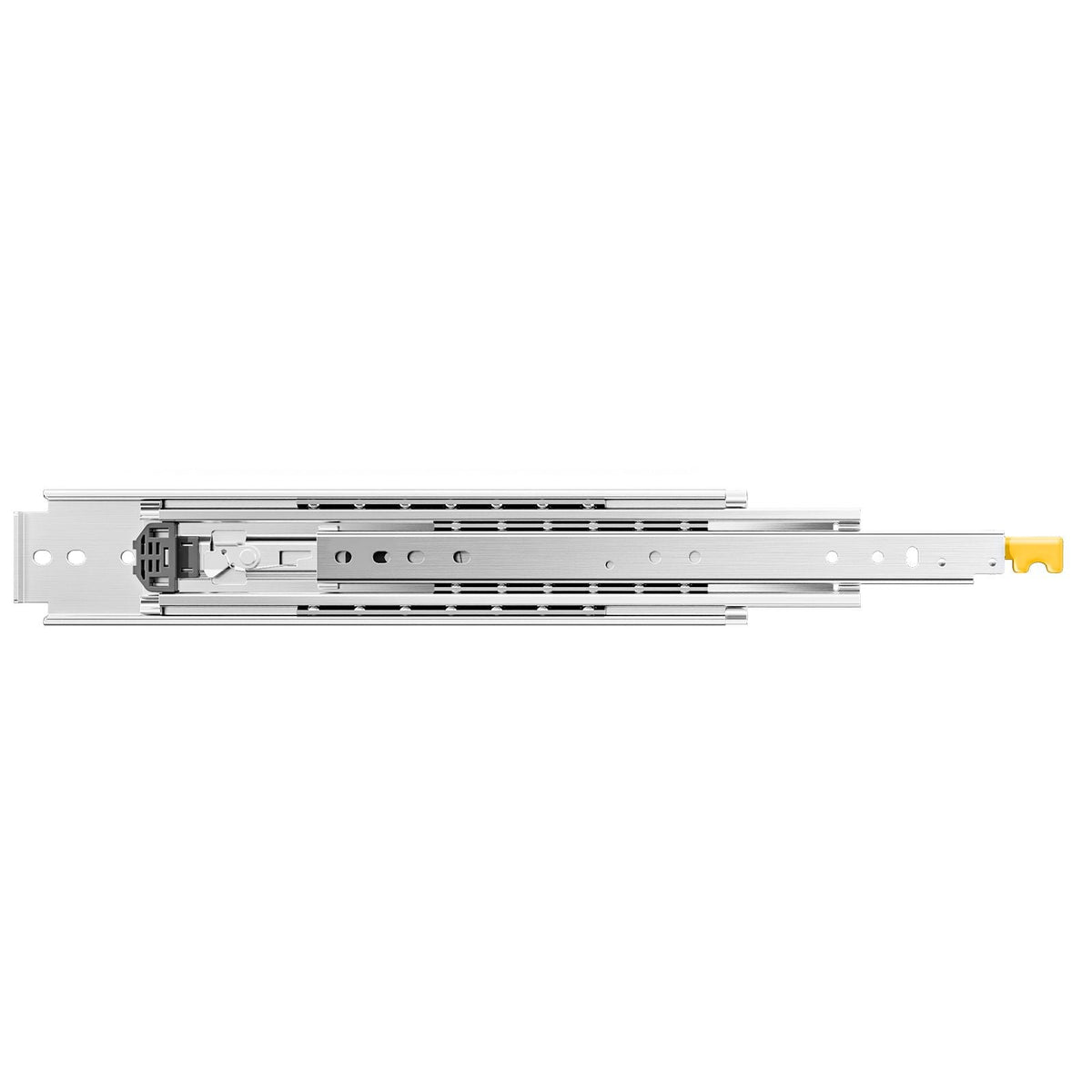1 Pair Full Extension Drawer Slides 24 in, 500 lbs Load Capacity Locking Drawer Slides, Ball Bearing with Lock Side Mount Drawer Slide Rail