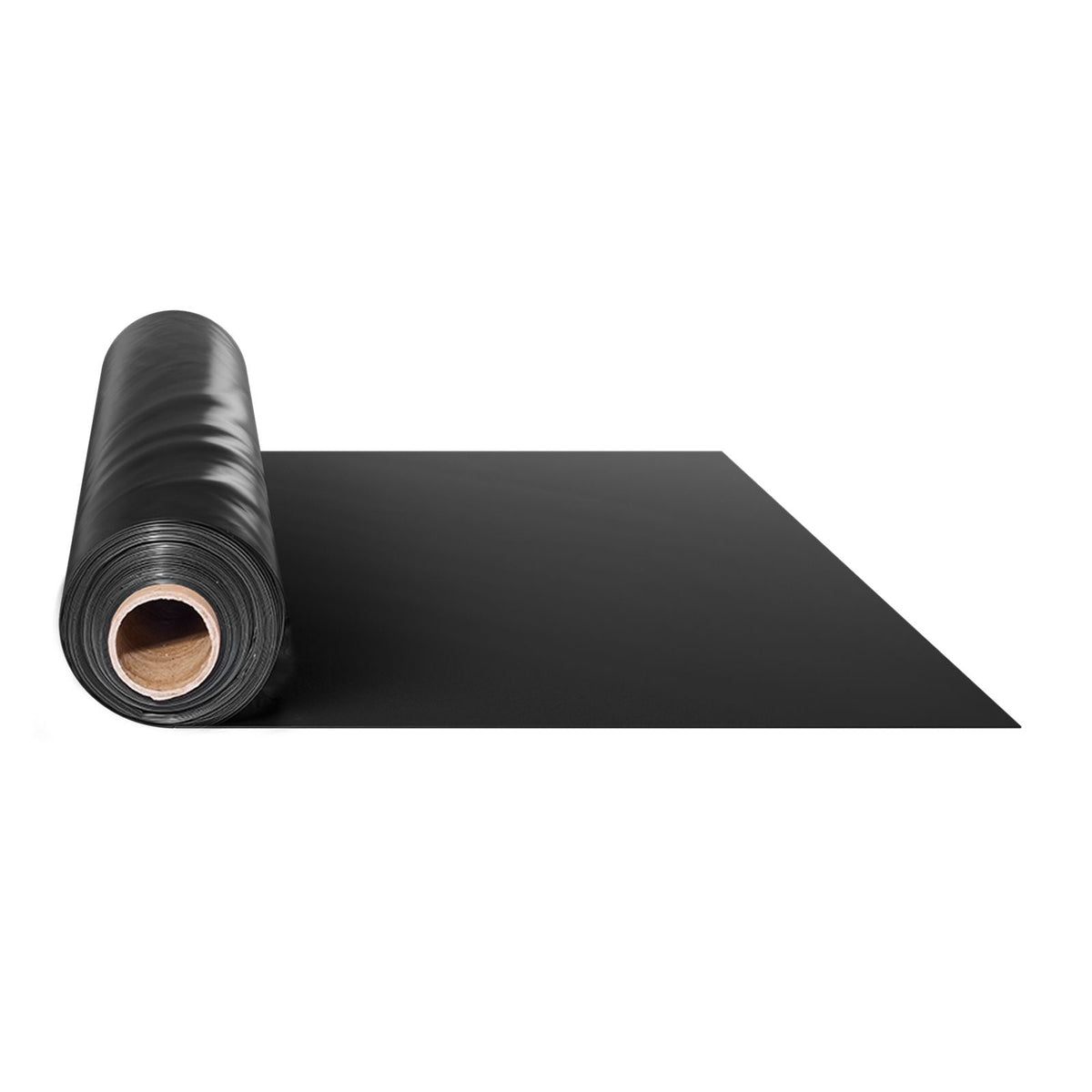 10 Mil Plastic Sheeting Heavy Duty 5' x 100', Thick Plastic Sheeting Roll, Plastic Drop Cloth Painters Tarp, Polyethylene Covering for Crawl Space Vapor Barrier, Multi-Purpose, Black