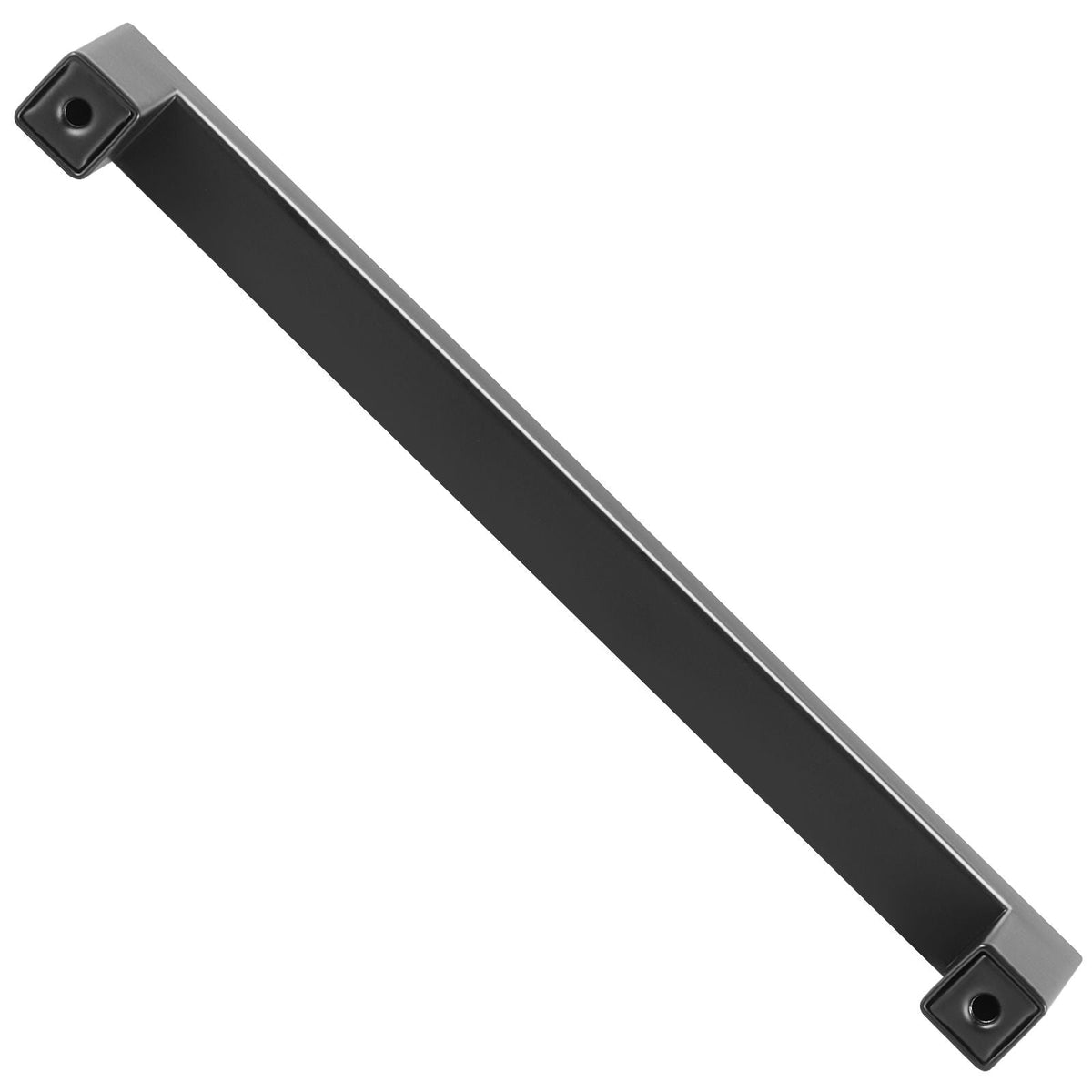 10 Pack Cabinet Pulls, 6.3in / 160mm Center to Center Slim Square Kitchen Cabinet Drawer, Stainless Steel Modern Kitchen Cupboard Door Handles for Kitchen Bathroom Bar Hardware Matte Black