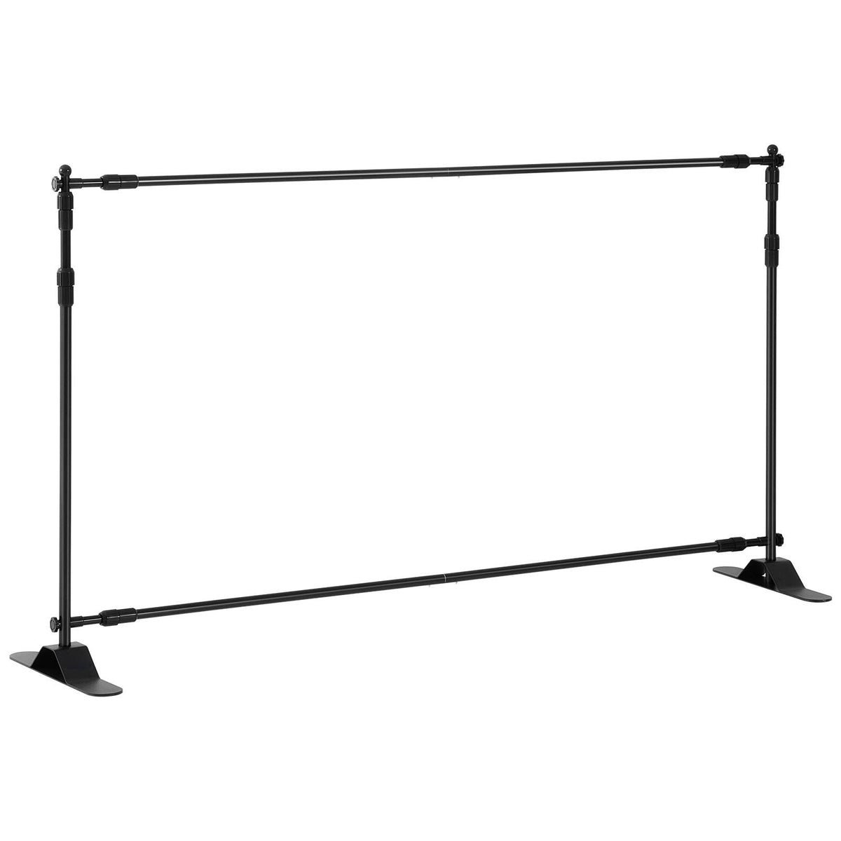 10 x 8 Ft Backdrop Banner Stand Adjustable Height and Width Newest Step and Repeat for Trade Show Wall Exhibitor Photo Booth Background