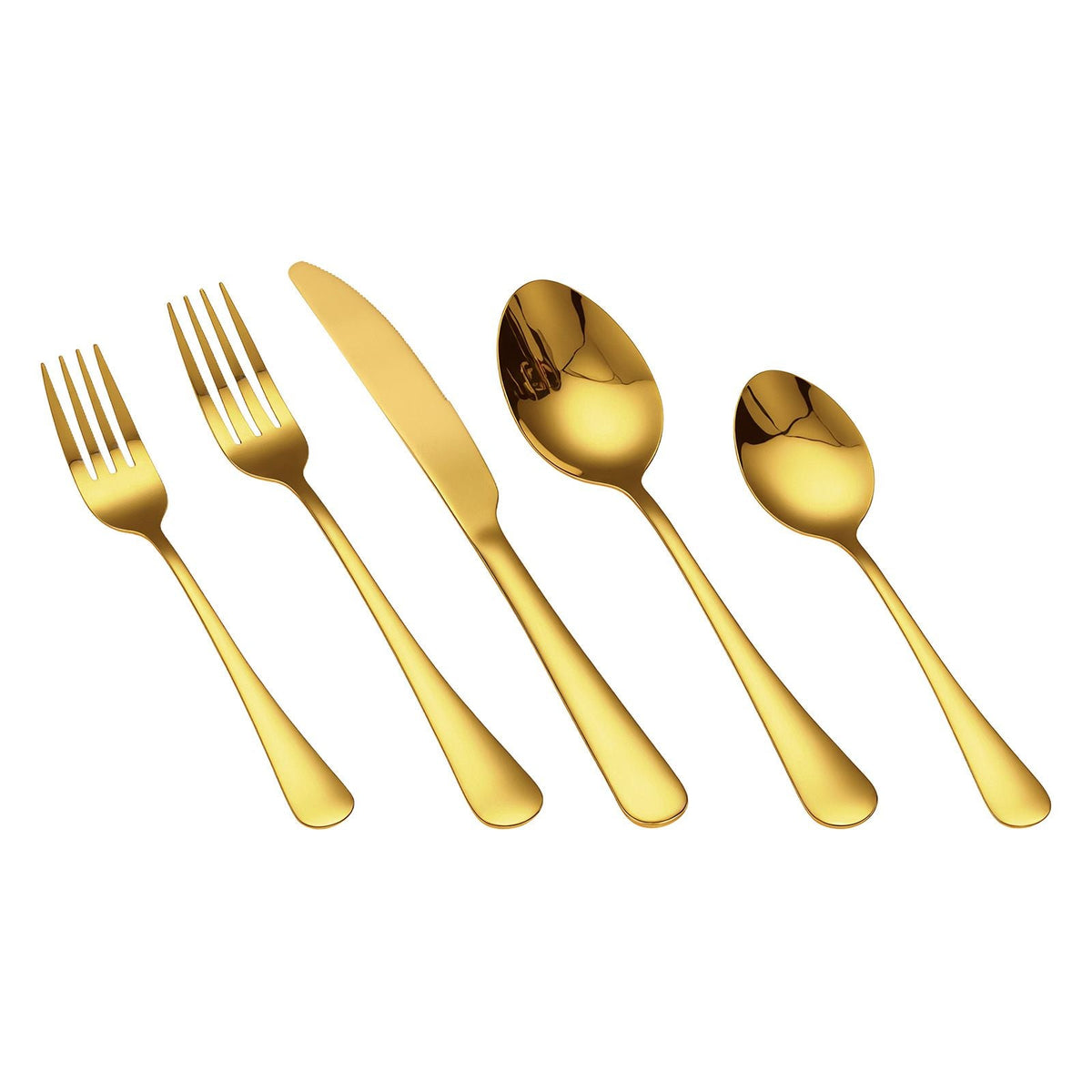 100-Piece Gold Silverware Set, Food-Grade Stainless Steel Flatware Utensils for 20, Mirror Finished Cutlery Set, Dishwasher Safe Eating Tableware for Kitchen Home, Include Knife Fork Spoon