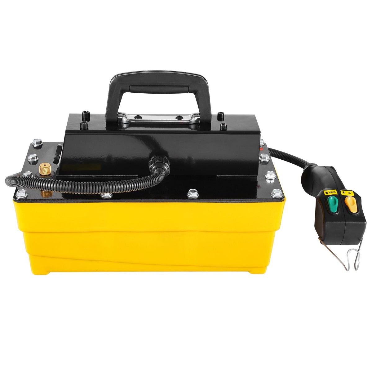 10,000PSI Air Hydraulic Pump, 0.61 Gal Reservoir, NPT 3/8 In Oil Outlet, NPT 1/4 In Inlet, Plastic Air Hydraulic Pump with Remote Control Actuator, for Automobile Frame Machine & Hydraulic Press