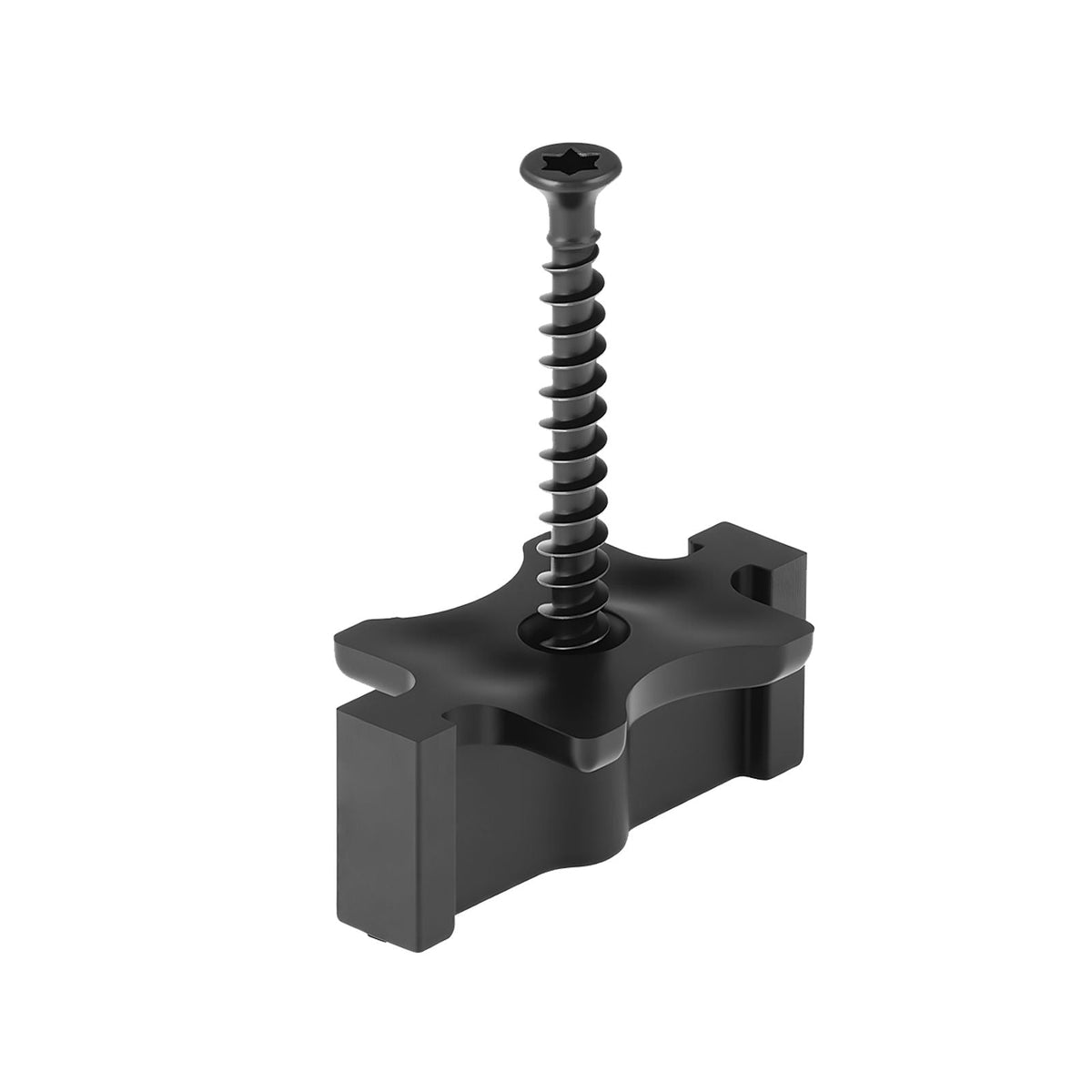 1000PCS Hidden Deck Fasteners for Composite Decking Board, Universal Composite T Clips & Plastic Hidden Fasteners with Metal Screws,Polypropylene PP Clips Works with 0.26 inch Gaps, Black