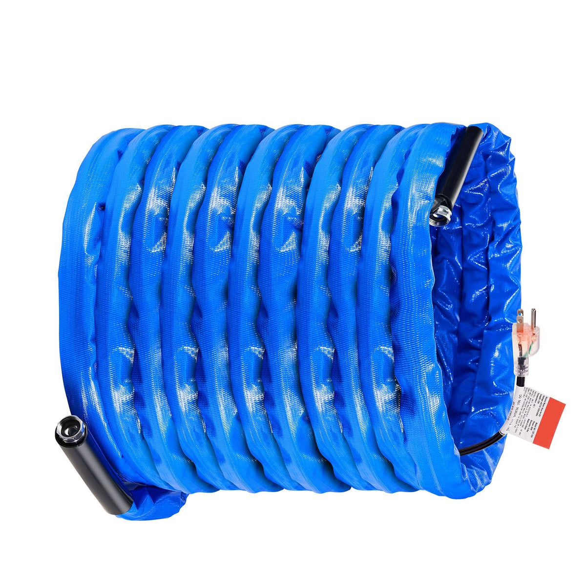100ft Heated Water Hose for RV, Heated Drinking Water Hose with Corrugated Cover Antifreeze to -45 Fahrenheit , Automatic Self-regulating, 5/8" I.D. with 3/4" GHT Adapter, Lead and BPA Free