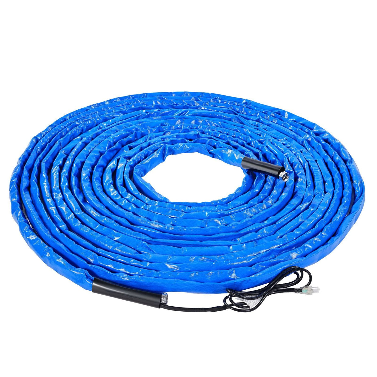 100ft Heated Water Hose for RV, Heated Drinking Water Hose with Corrugated Cover Antifreeze to -45 Fahrenheit , Automatic Self-regulating, 5/8" I.D. with 3/4" GHT Adapter, Lead and BPA Free