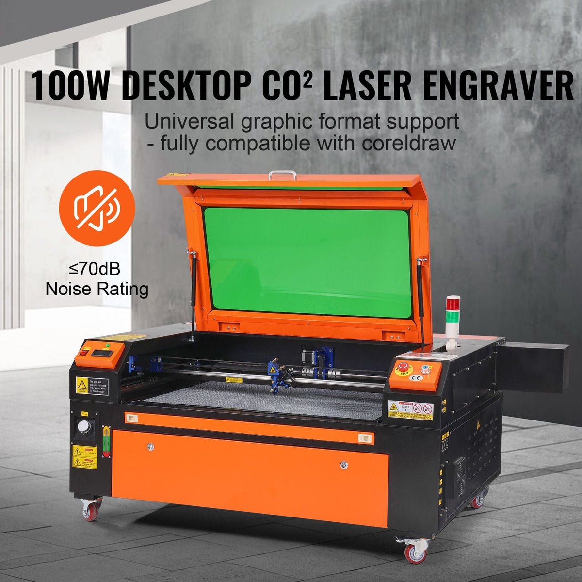 100W CO2 Laser Engraver, 24 x 35 in, 19.7 IPS Laser Cutter Machine with 2-Way Pass Air Assist, Compatible with LightBurn, CorelDRAW, AutoCAD, Windows, Mac OS, Linux, for Wood Acrylic Fabric More