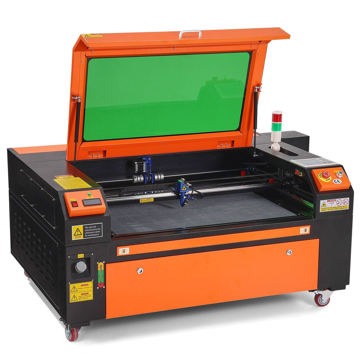 100W CO2 Laser Engraver, 24 x 35 in, 19.7 IPS Laser Cutter Machine with 2-Way Pass Air Assist, Compatible with LightBurn, CorelDRAW, AutoCAD, Windows, Mac OS, Linux, for Wood Acrylic Fabric More