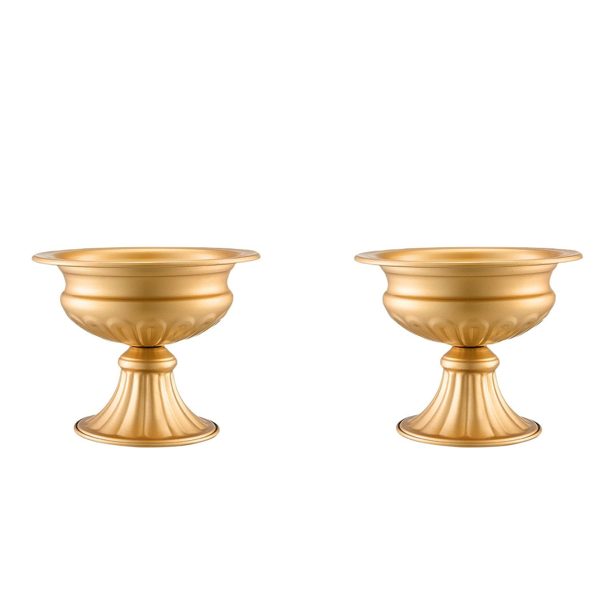 10PCS 16cm/6.3' Tall Wedding Flower Vase, Metal Wedding Centerpiece, Gold Floral Arrangement Stand Display Rack for Tables Wedding Dinner Party, Anniversary Ceremony Birthday Event Decor