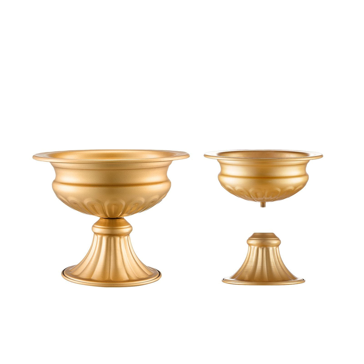 10PCS 16cm/6.3' Tall Wedding Flower Vase, Metal Wedding Centerpiece, Gold Floral Arrangement Stand Display Rack for Tables Wedding Dinner Party, Anniversary Ceremony Birthday Event Decor