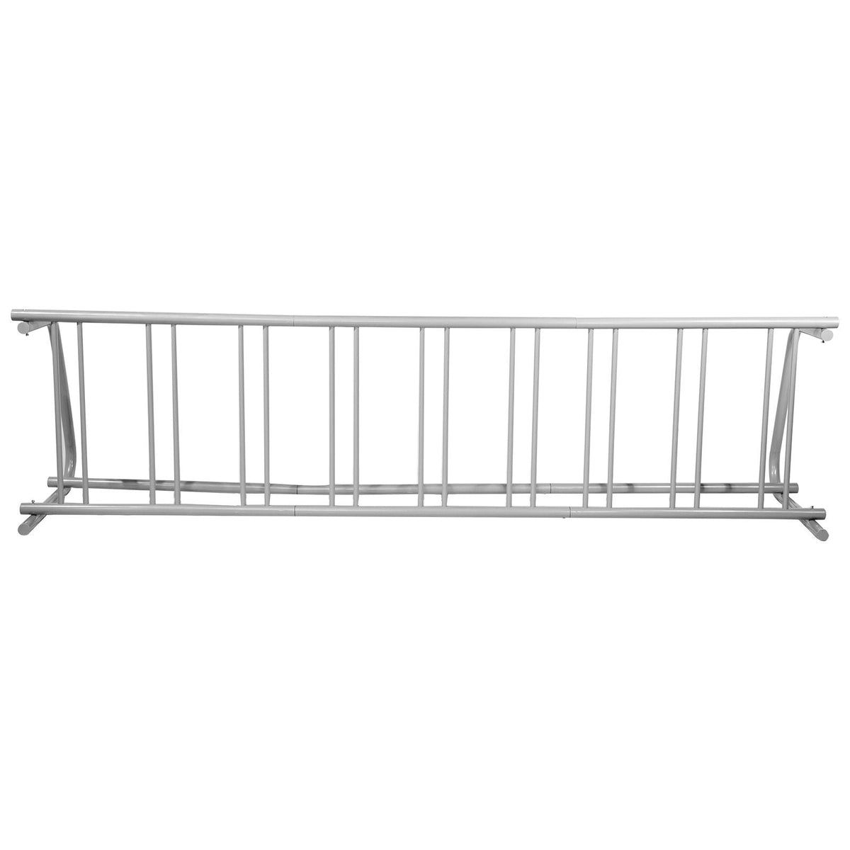 111\" Length Floor Bike Rack, 9 Holders All-Steel Grid Bike Rack, Single-Side Storage Stand for Garages Streets Yards