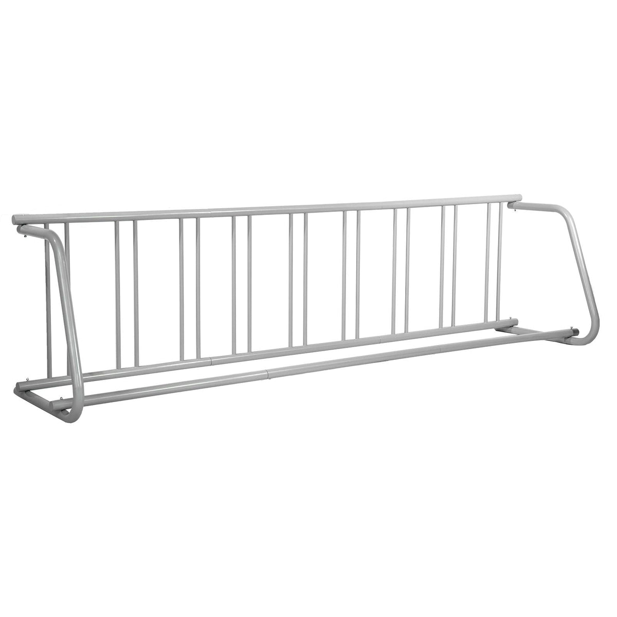111\" Length Floor Bike Rack, 9 Holders All-Steel Grid Bike Rack, Single-Side Storage Stand for Garages Streets Yards