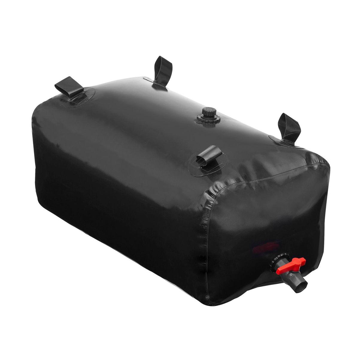 113 L/29.85 Gal Water Storage Bladder, Portable RV Water Tank, 1000D PVC Collapsible Water Storage Containers, Soft Water Bag, Water Bladder, Fire Prevention, Camping, Emergency Water Use, Black