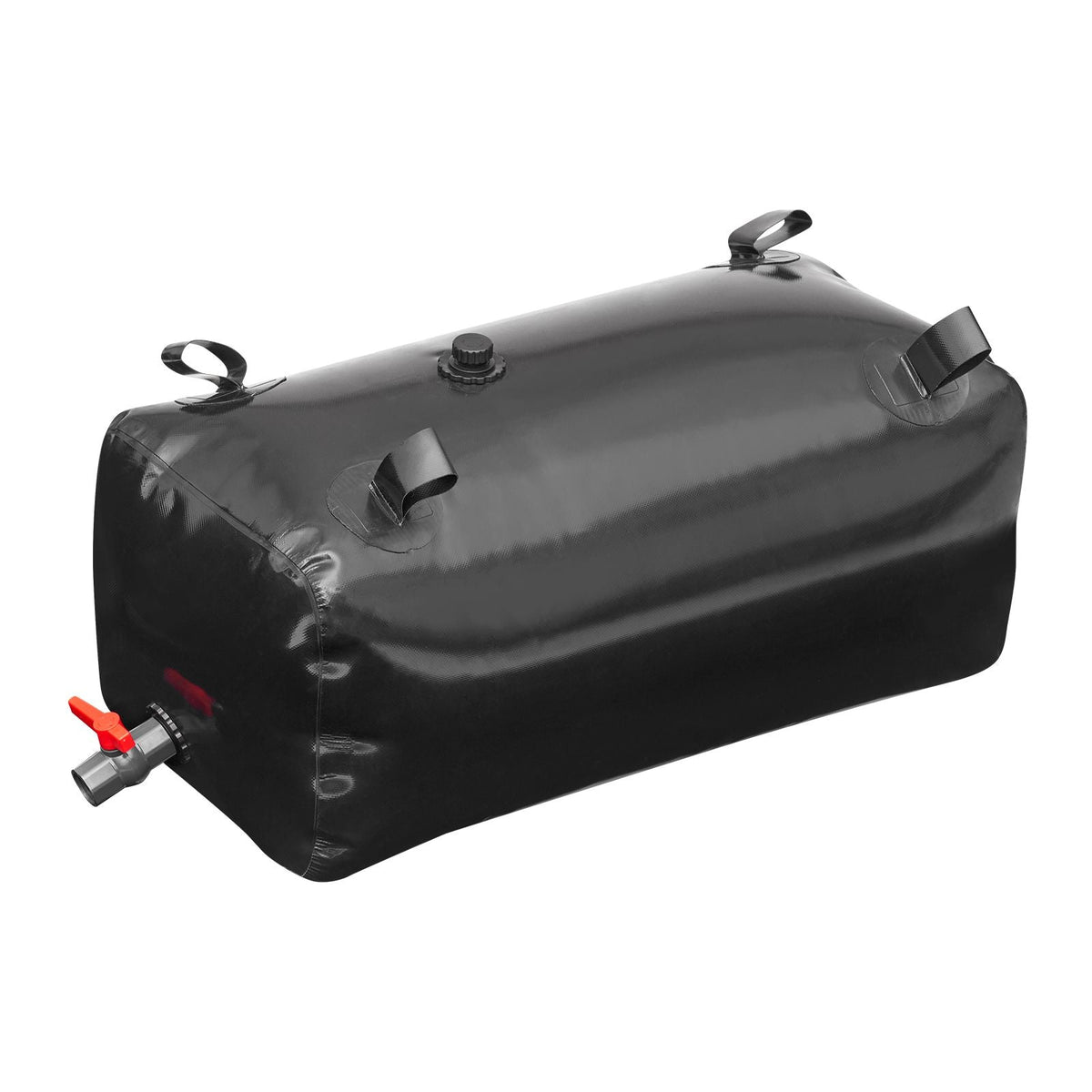 113 L/29.85 Gal Water Storage Bladder, Portable RV Water Tank, 1000D PVC Collapsible Water Storage Containers, Soft Water Bag, Water Bladder, Fire Prevention, Camping, Emergency Water Use, Black
