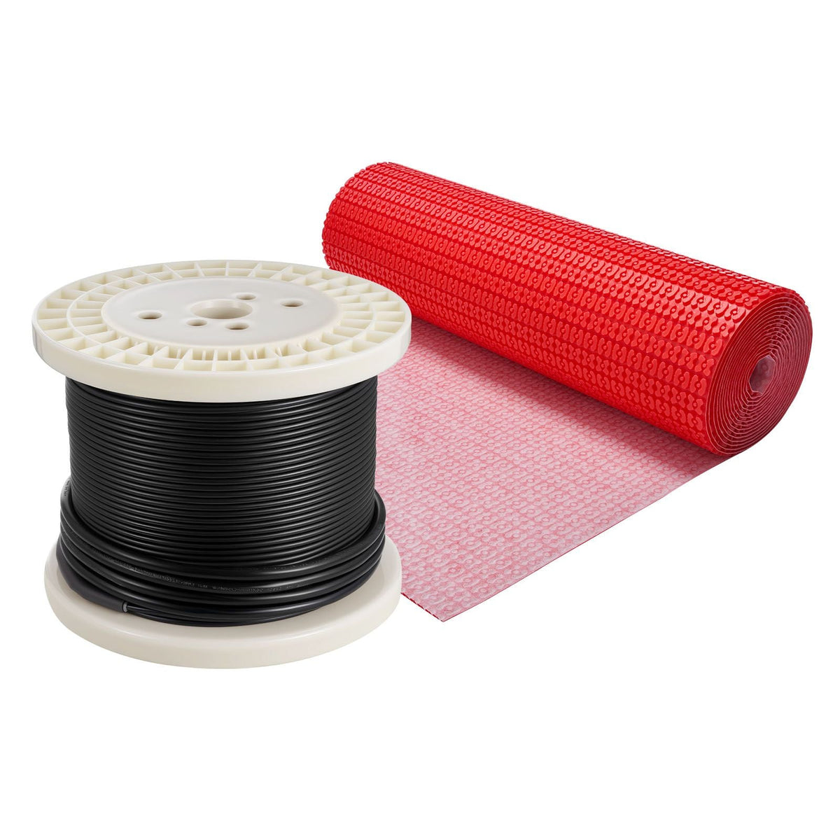120 sqft Floor Heating Mat System, 120V Electric Radiant Heated Floor System, with Decoupling Membrane & Smart Control Thermostat & Alarm, Easy Installation for Tile, Stone, Vinyl
