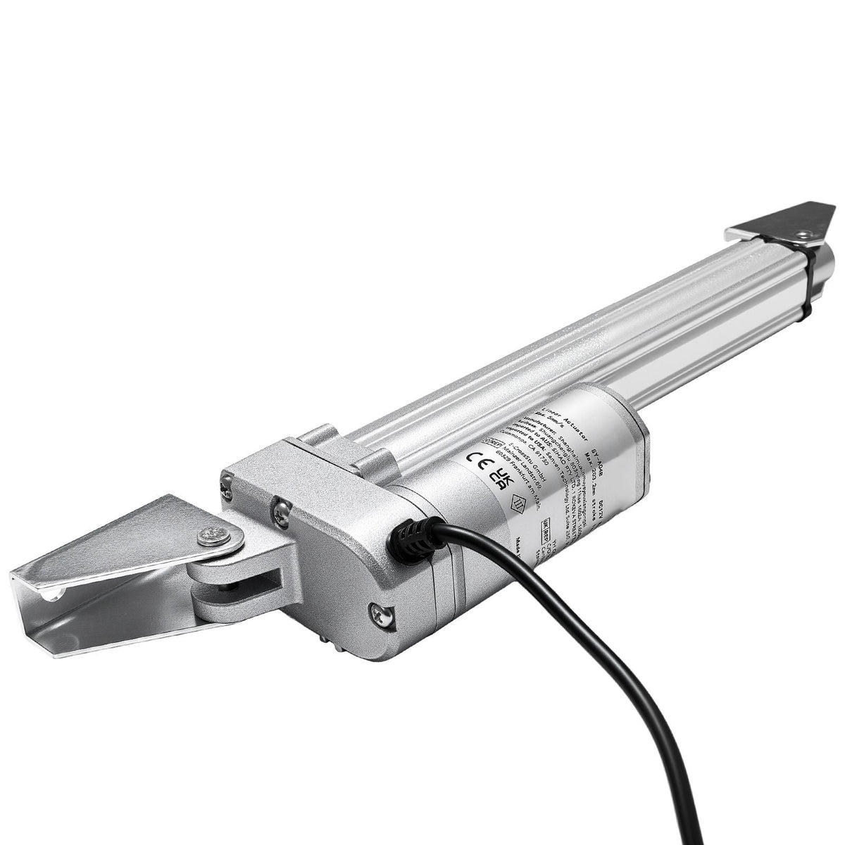 12V Linear Actuator, 6 Inch IP65 Waterproof Linear Actuator, 675lbs/3000N 0.2"/s Motion Actuators with Mounting Brackets for Outdoor Use