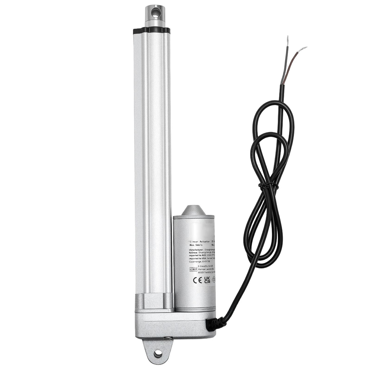12V Linear Actuator, 8 Inch IP65 Waterproof Linear Actuator, 675lbs/3000N 0.2"/s Motion Actuators with Mounting Bracket for Outdoor Use