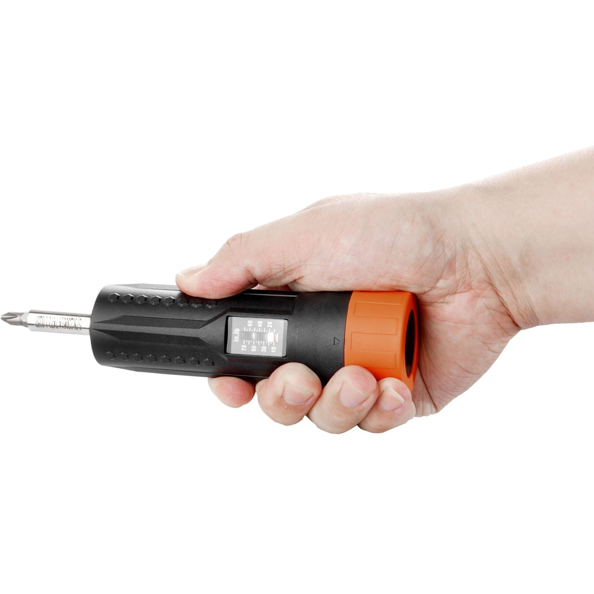 1/4" Drive Torque Screwdriver Wrench Set | 10-70 in-lbs Torque Adjustment Range | 1 in-lb Increment Torque Screwdriver | Driver Bits Set with View Window, 12 Bits & Case, Magnetic Function