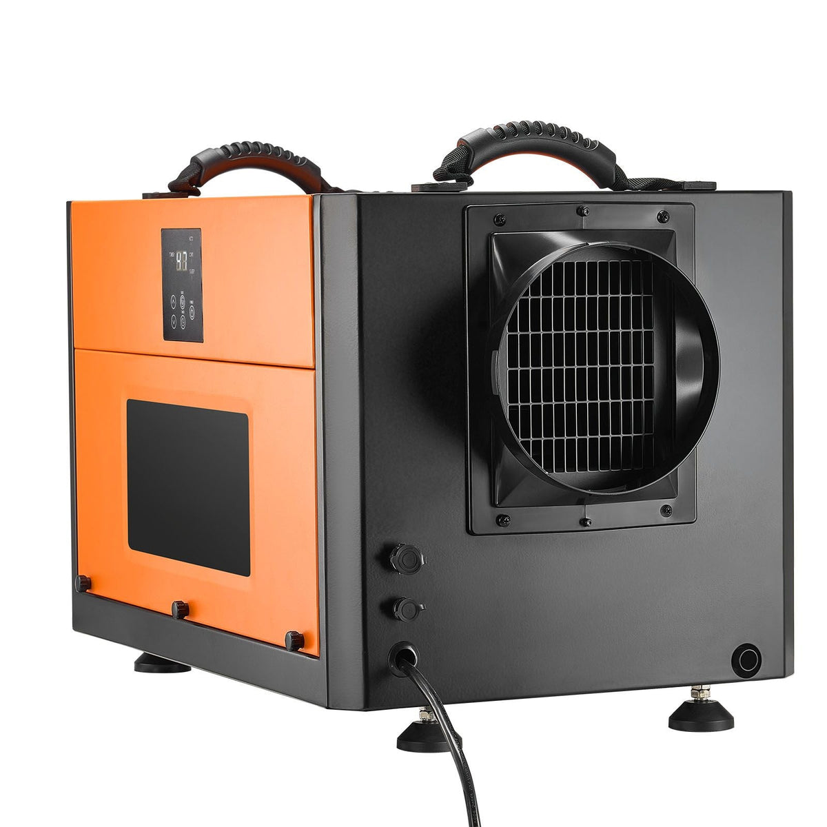 156 Pints Commercial Dehumidifier with Drain Hose, Portable Crawl Space Dehumidifiers for Basement Storage Room Industrial Grade, Auto Defrost/Drainage, Heavy-duty Galvanized Steel, LED Indicate