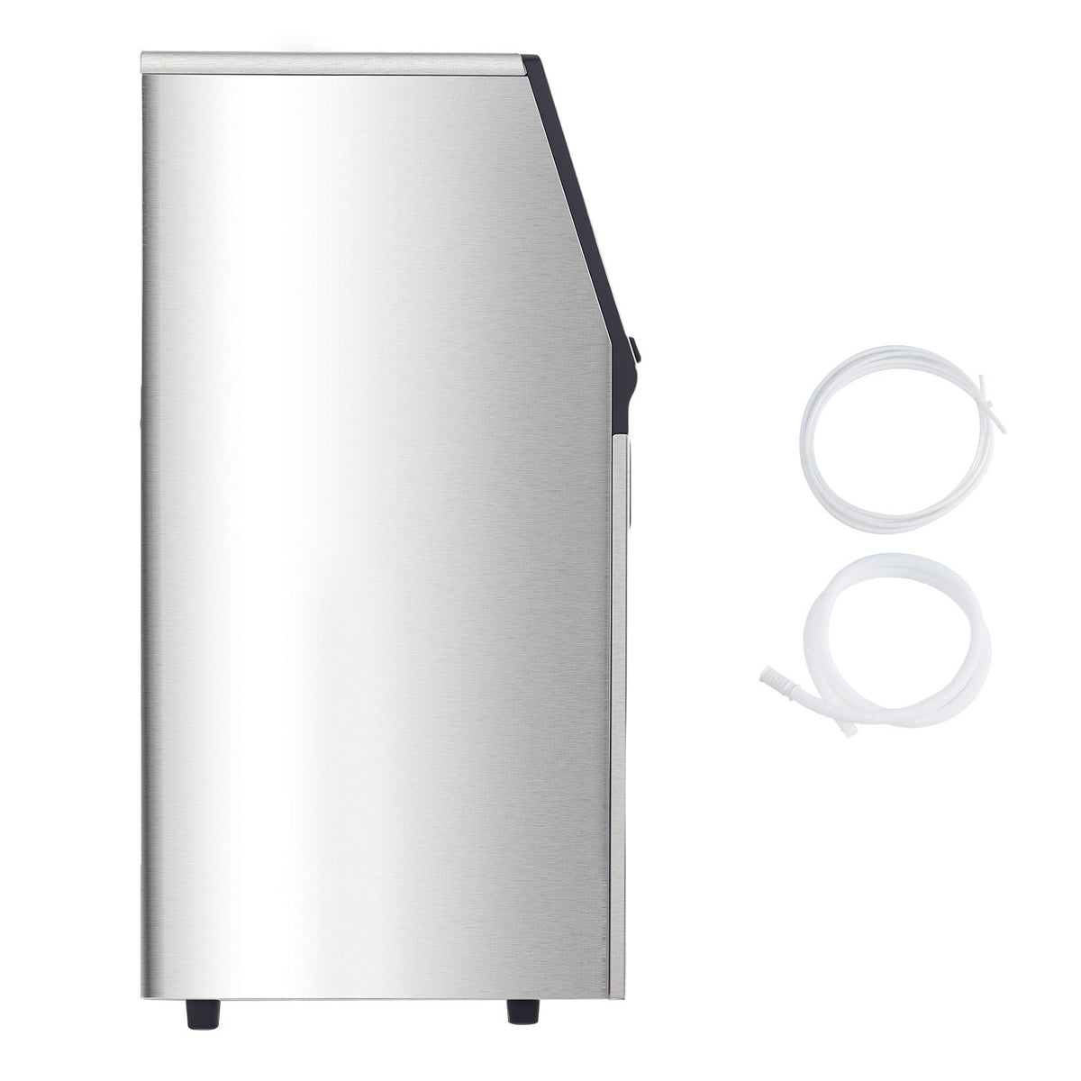 160lbs/24H Commercial Ice Maker, 55 Ice Cubes in 15 Minutes, Freestanding Ice Maker Machine with 33lbs Large Storage Capacity for Bar Office Restaurant, with LED Digital Display & Self-Cleaning