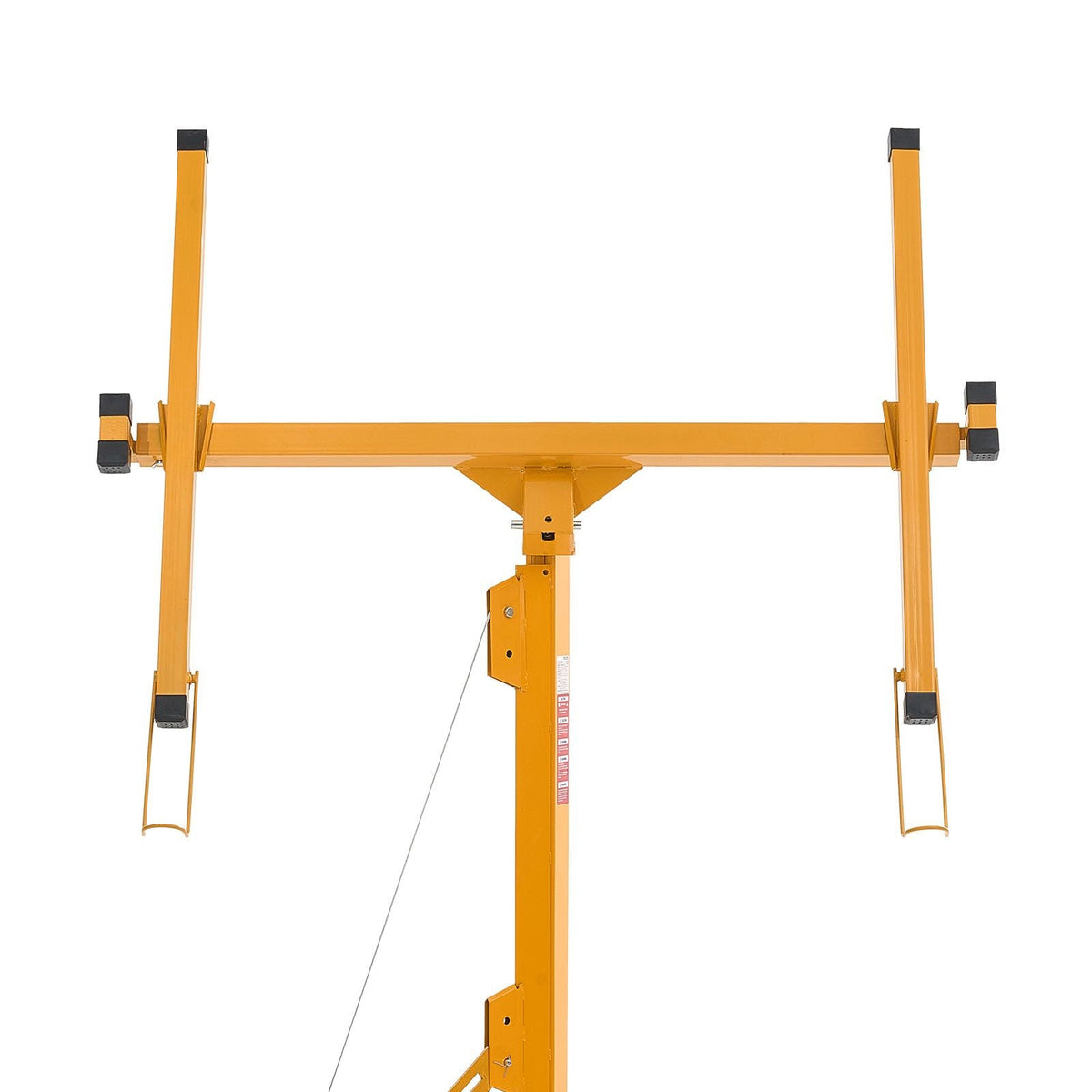 16ft Drywall Lift, Heavy-Duty 150 lbs Sheetrock Hoist with Adjustable Telescoping Arm, Lockable Wheels, Drywall Lifter Panel Jack Hoist Tools Ideal for Ceiling & Wall Installation (Yellow)