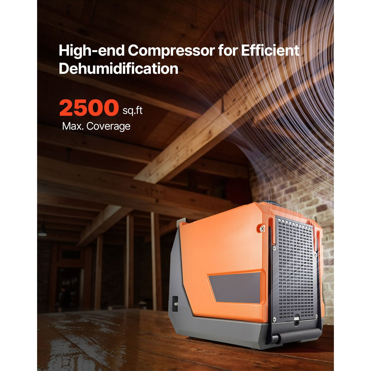 180 Pints Commercial Dehumidifier with Pump/Drain Hoses, Portable Crawl Space Dehumidifiers for Basement Storage Room Industrial Grade, Auto Defrost, Heavy-duty LLDPE,Foldable Handle