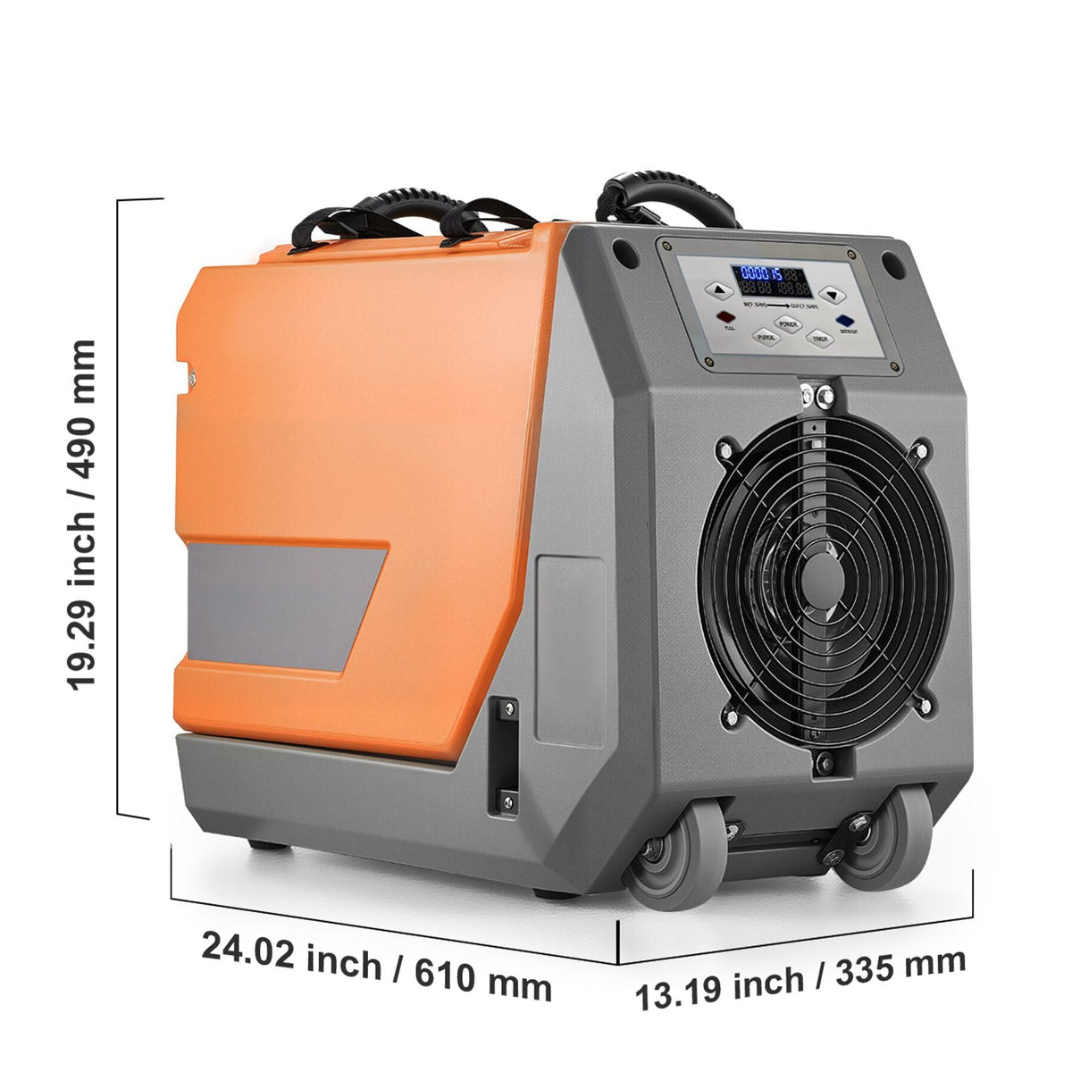 180 Pints Commercial Dehumidifier with Pump/Drain Hoses, Portable Crawl Space Dehumidifiers for Basement Storage Room Industrial Grade, Auto Defrost, Heavy-duty LLDPE,Foldable Handle