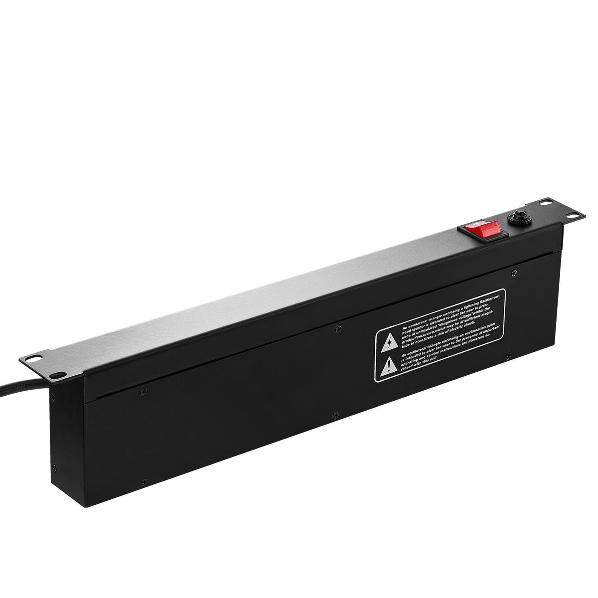 1U PDU, 8 Outlets, Rack Mount Power Strip Fits Standard 19" Server Racks, with Integrated Switch Surge Protection & Overload Protection, 110-125V/15A, Ideal for Home and Office