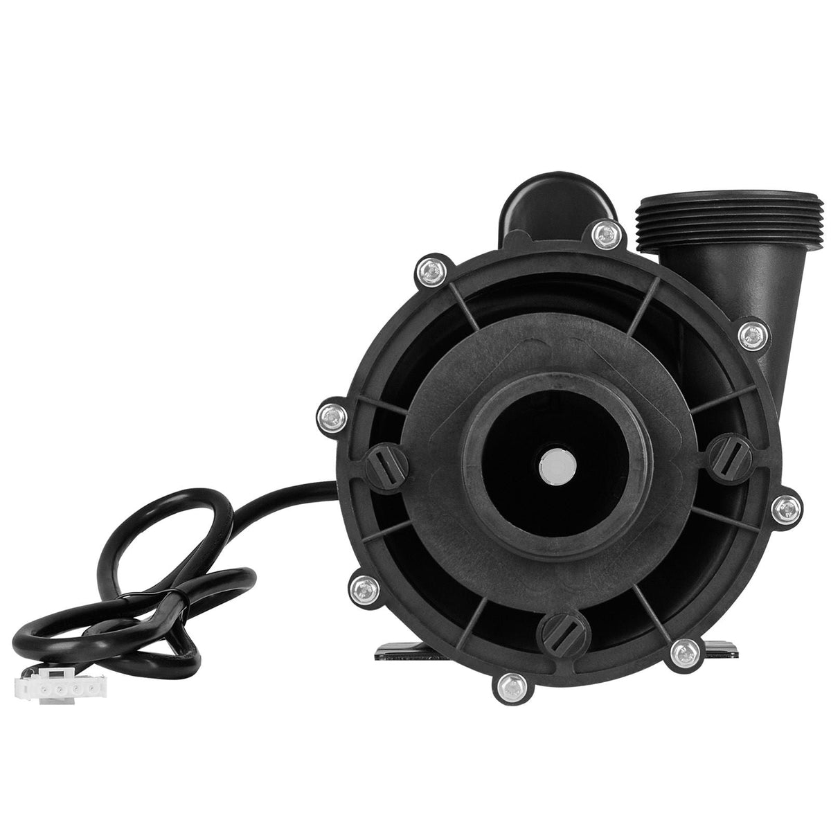 2 Speed SPA Pump, 56-Frame, AC 220-240V Hot Tub SPA Pump, 4HP/210GPM/65.61ft High Speed or 0.7HP/103GPM/16.07ft Low Speed, 2" Port 90° Rotational Interface for Hot Tub, Tested to UL Standards