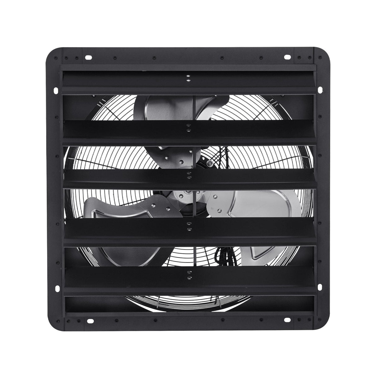 20 inch Shutter Exhaust Fan, Wall Mounted Attic Vent Fan with Smart Programming Variable Speed Temperature Control, 4800 CFM,EC Motor,Timer, for Shed,Garage,Greenhouse Ventilation Cooling,Black