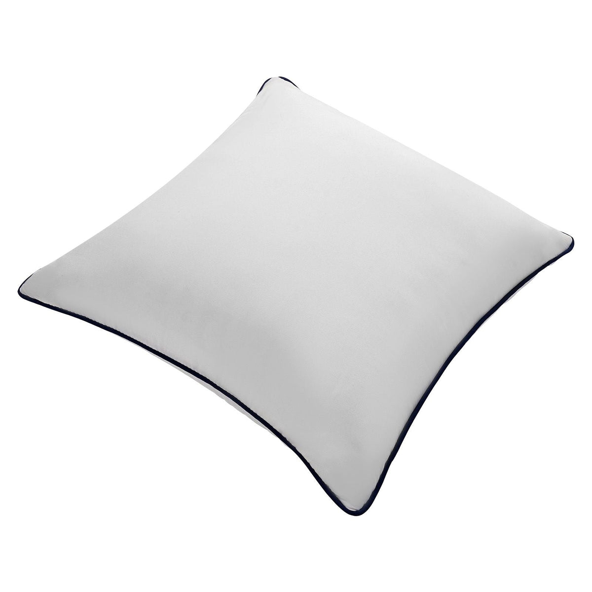 20 x 20 in Throw Pillow Inserts, Set of 2, Firm and Fluffy Decorative Down Alternative Pillows with Polyester Fiber, Square White Cushion with Zipper, for Indoor Bed Couch Sofa and Living Room