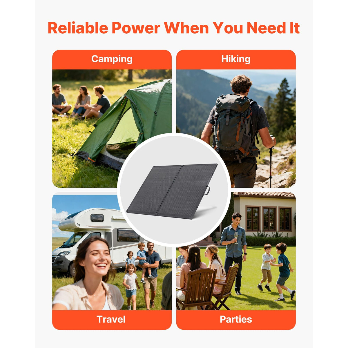 200W Foldable Solar Panel with Frame, 23% High-Efficiency Portable Monocrystalline Solar Panel Charger with 30A PWM Controller & MC4 Output, IP67 Waterproof for Camping, Hiking, RV Trips