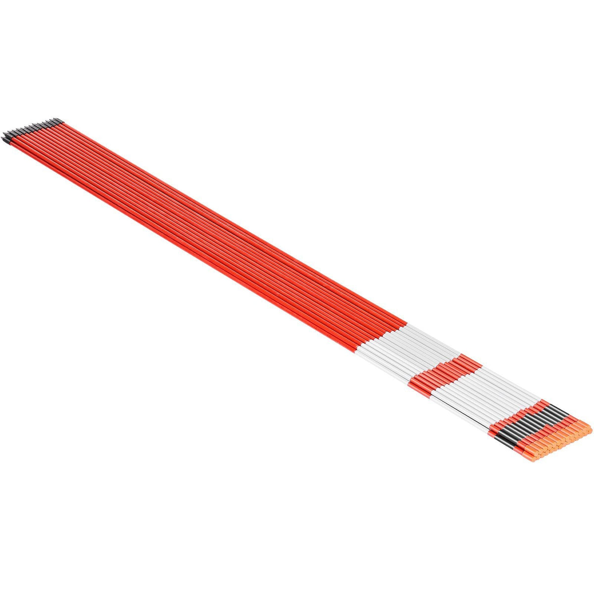 20Pcs Reflective Driveway Markers 5/16" Dia 58 in Snow Stakes Reflectors Orange