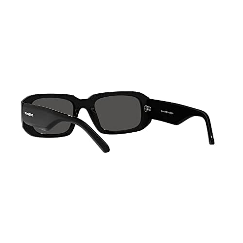 ARNETTE Man Sunglasses Black Frame, Dark Grey Lenses, 53MM