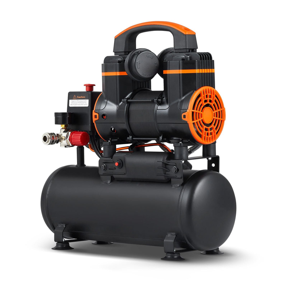 2.1 Gallon Air Compressor, 1.2HP 2.2 CFM@90PSI Air Compressors with Max. 116PSI Pressure, Oil Free Compressor Tank for Auto Repair, Tire Inflation, Spray Painting, Woodwork Nailing