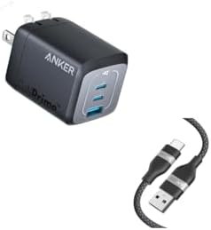 Anker Prime 67W USB C Charger&ampAnker Nano USB C Cable 240W 6FT Flexible Multi-Color Braided Cord