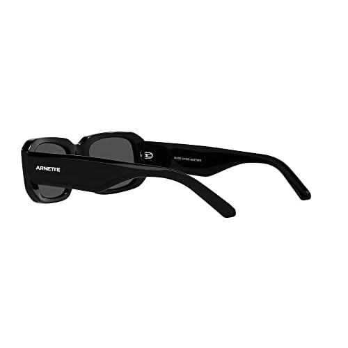 ARNETTE Man Sunglasses Black Frame, Dark Grey Lenses, 53MM