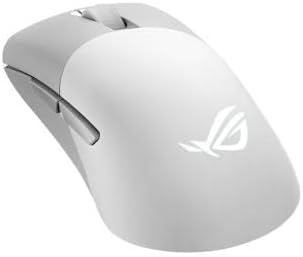 ASUS ROG Keris Wireless Aimpoint Gaming Mouse – Right-Handed Ergonomic, 75g, Tri-Mode Connectivity, 42K DPI, up to 119Hr Battery, PC/Mac Support - White