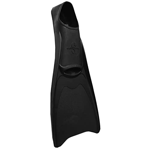 SCUBAPRO Rubber Full Foot Diving Fin (Large, Black)