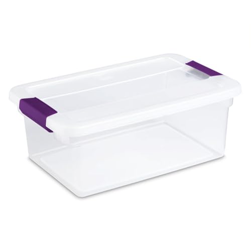Sterilite 36-Pack 15 Quart ClearView Latch Box, Stackable Organizer Bins with Latching Lids - Clear Plastic Organization Containers for Closet, Bedroom, Shelving Units and Everyday Home Storage - size: 36 Pack, style: 15 Quart