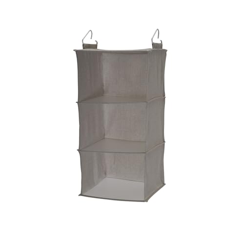 Household Essentials 3 Shelf Hanging Closet Organizer - color: Silver