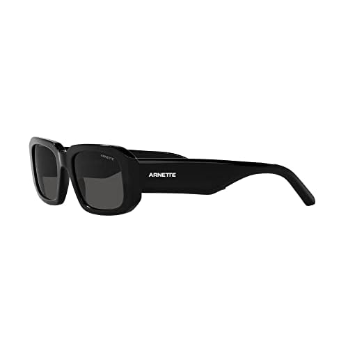 ARNETTE Man Sunglasses Black Frame, Dark Grey Lenses, 53MM