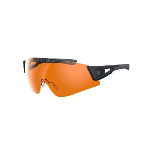Beretta Intermask Wraparound Design Adjustable Protective Shooting Eyeglasses with Interchangeable Lenses (3 Colors per Pack)